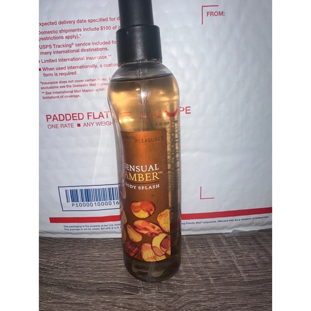 Bath and Body Works Pleasures Sensual Amber Body Splash spray mist Vintage Mist